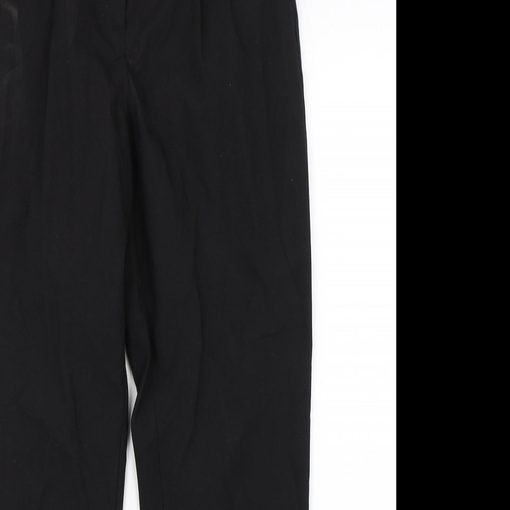 Womens UK Size 10 NEXT Regular Fit Dress Pants Black Trousers