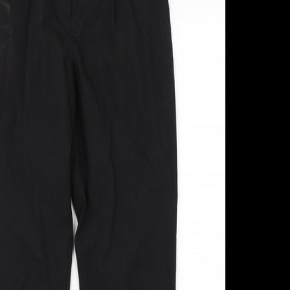 Womens UK Size 10 NEXT Regular Fit Dress Pants Black Trousers