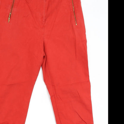 George Womens Red   Trousers  Size 10 L25 in