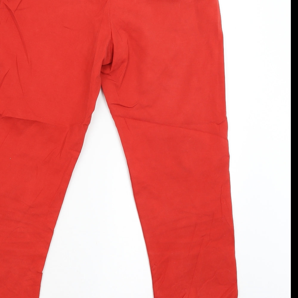 George Womens Red   Trousers  Size 10 L25 in