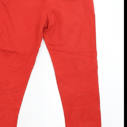 George Womens Red   Trousers  Size 10 L25 in