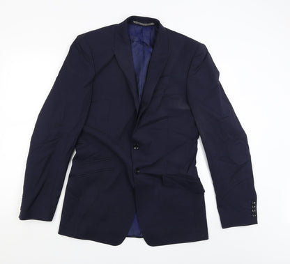 Autograph Mens Blue   Jacket Suit Jacket Size 34