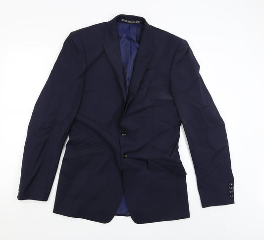 Autograph Mens Blue   Jacket Suit Jacket Size 34