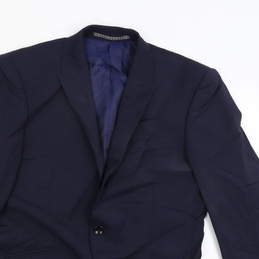 Autograph Mens Blue   Jacket Suit Jacket Size 34
