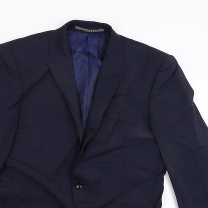 Autograph Mens Blue   Jacket Suit Jacket Size 34