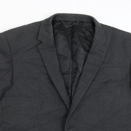 Mens UK Size 42 Burton Regular Grey Suit Jacket