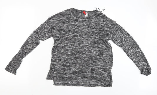 Womens UK Size S Divided Grey Pullover Jumper