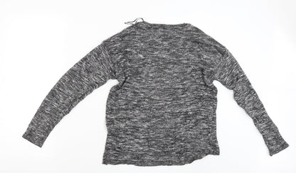 Womens UK Size S Divided Grey Pullover Jumper