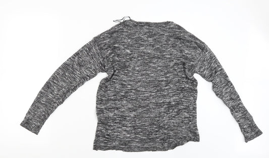 Womens UK Size S Divided Grey Pullover Jumper