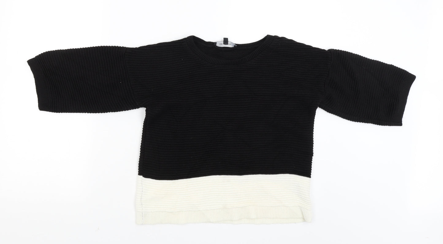 Womens UK Size 8 New Look Black Pullover Jumper
