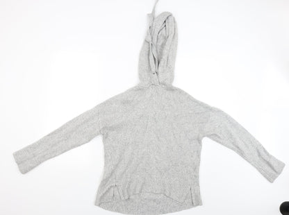 H&M Womens Grey   Pullover Hoodie Size XS
