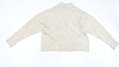 Womens UK Size M New Look Beige Pullover Jumper