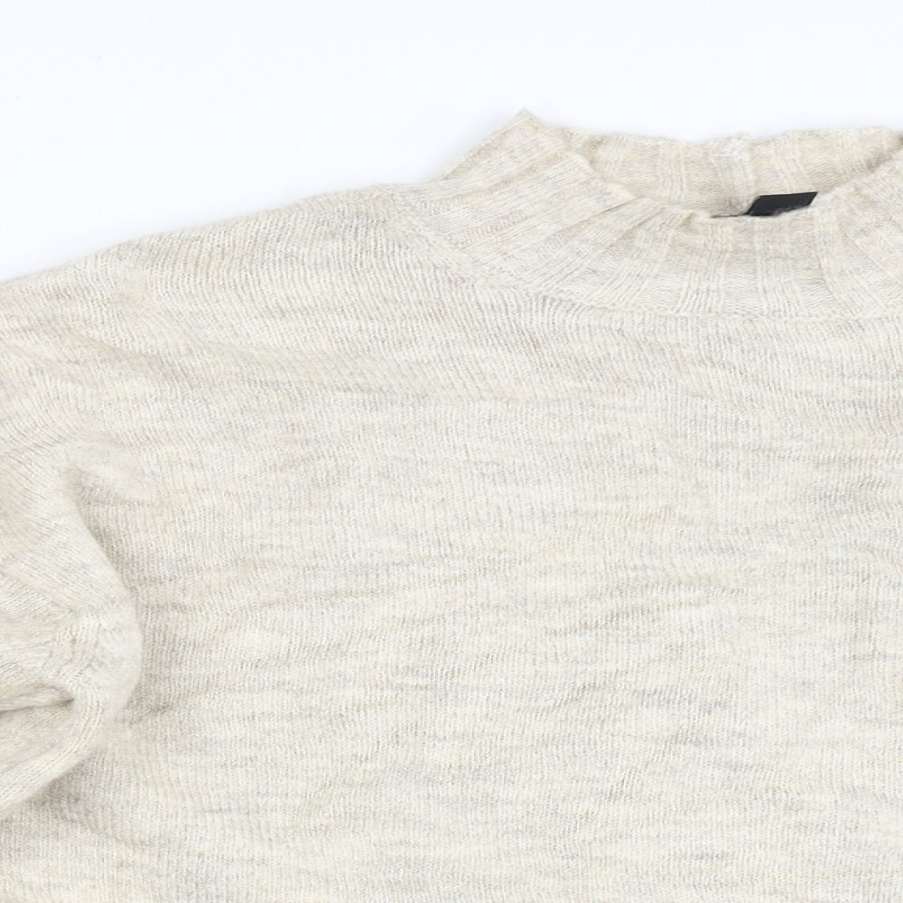 Womens UK Size M New Look Beige Pullover Jumper