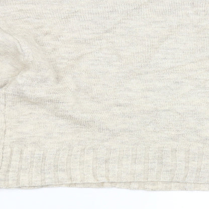 Womens UK Size M New Look Beige Pullover Jumper