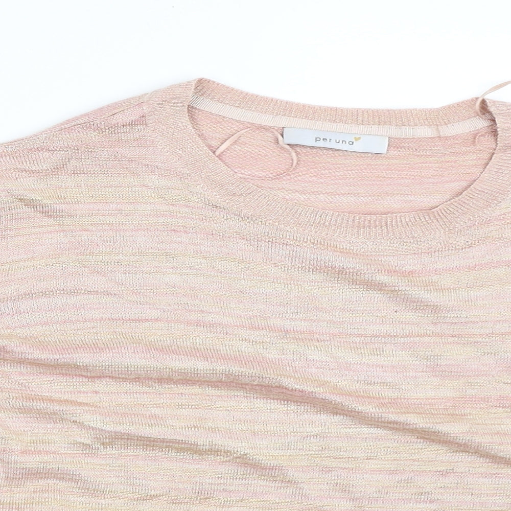 Womens UK Size 16 Per Una Pink Basic Blouse