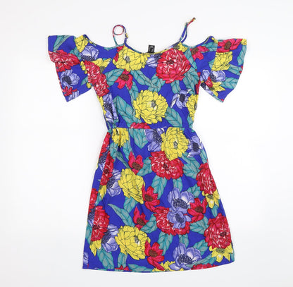 Atmosphere Womens Blue Floral  Shift  Size 6