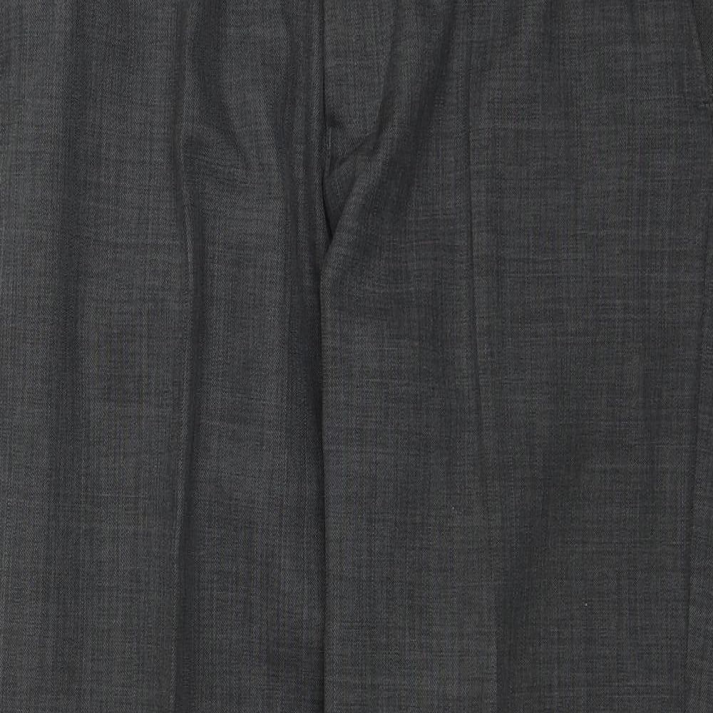 George Mens Black   Dress Pants Trousers Size 32 in L28 in