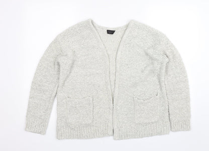 Womens UK Size 14 Topshop Grey Cardigan Jumper