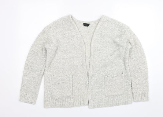 Womens UK Size 14 Topshop Grey Cardigan Jumper