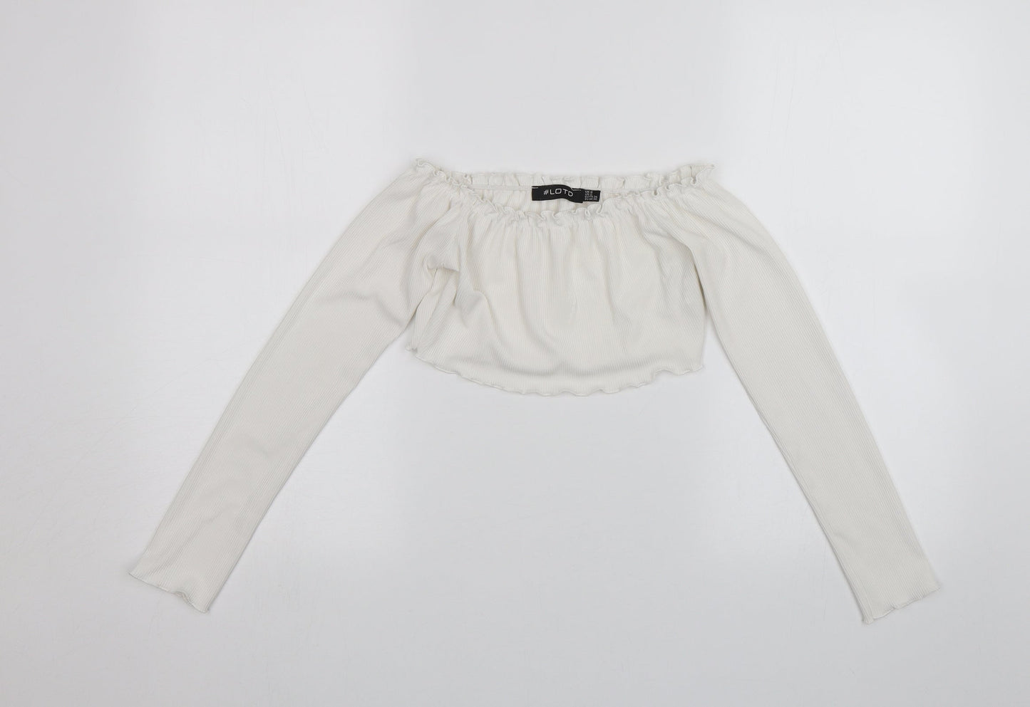 Womens UK Size 6 LOTD White Basic Blouse