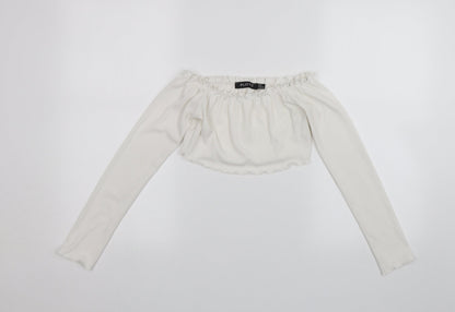Womens UK Size 6 LOTD White Basic Blouse