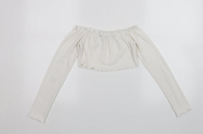 Womens UK Size 6 LOTD White Basic Blouse