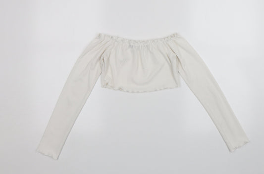 Womens UK Size 6 LOTD White Basic Blouse