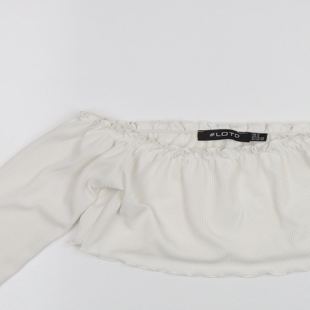 Womens UK Size 6 LOTD White Basic Blouse