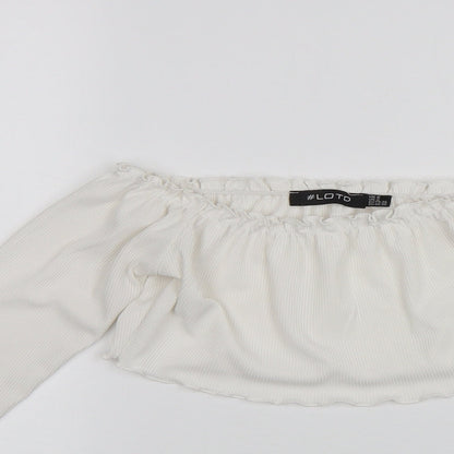 Womens UK Size 6 LOTD White Basic Blouse