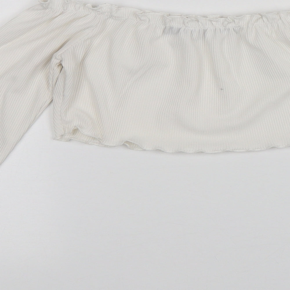 Womens UK Size 6 LOTD White Basic Blouse
