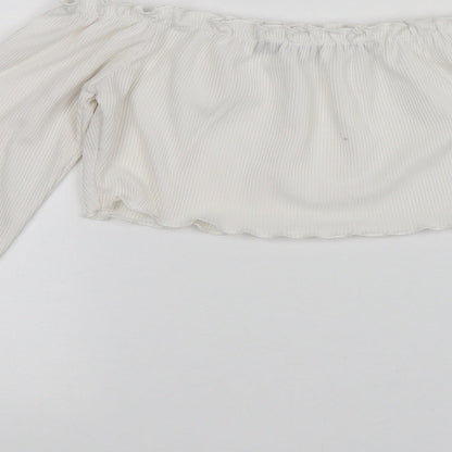 Womens UK Size 6 LOTD White Basic Blouse
