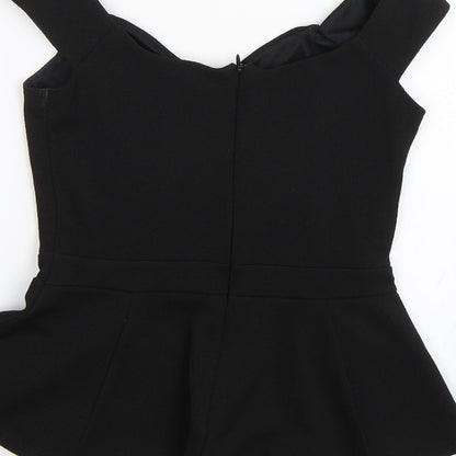 Miss Selfridge Womens Black   Basic Blouse Size 6