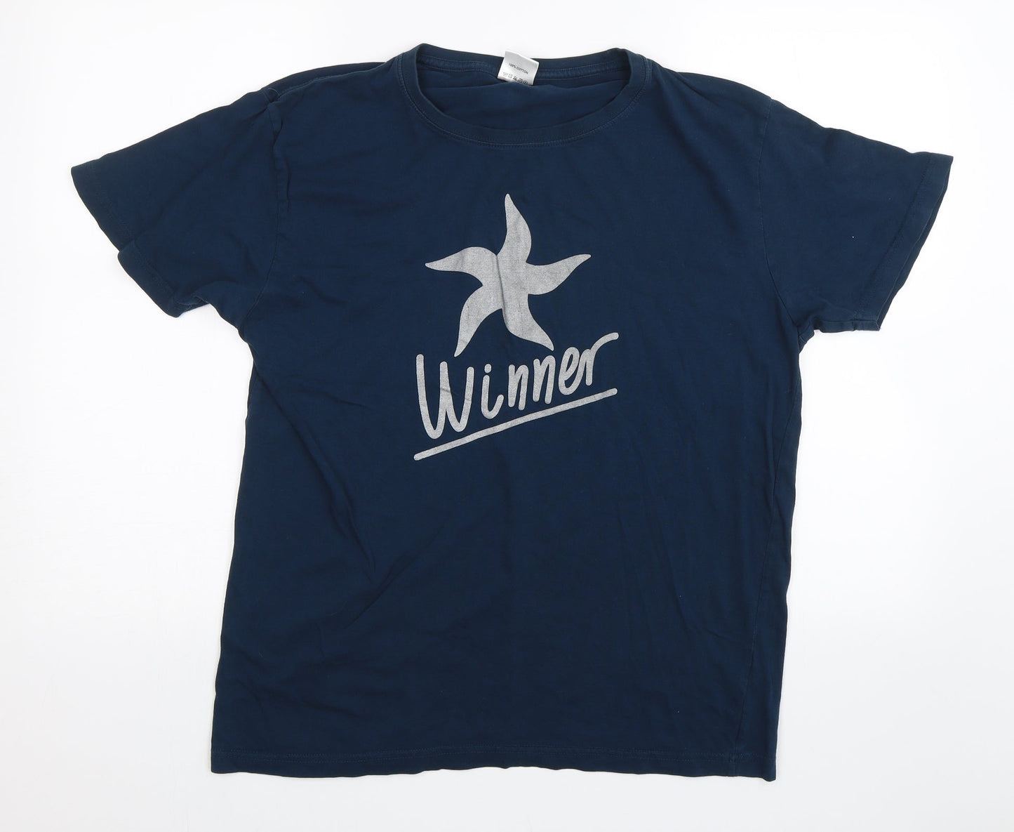 Monroy Sports Womens Blue   Basic T-Shirt Size XL  - Winner