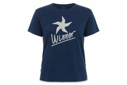 Monroy Sports Womens Blue   Basic T-Shirt Size XL  - Winner