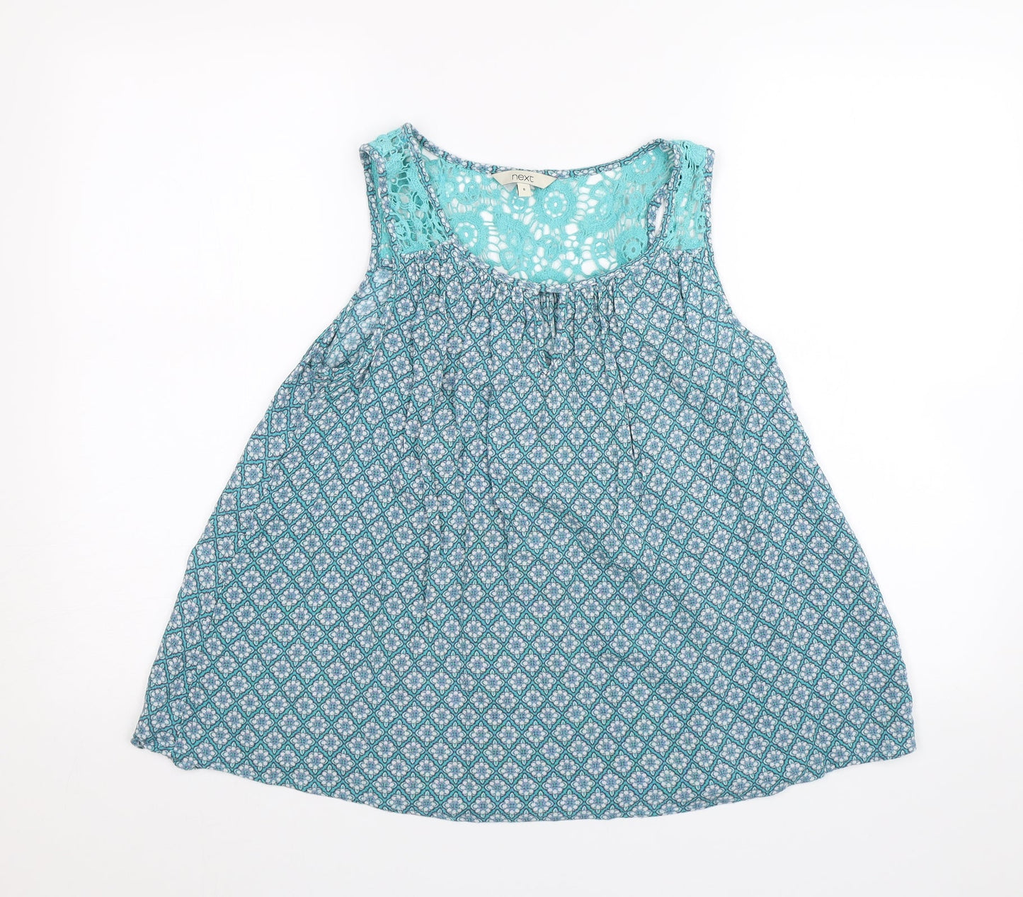 Womens UK Size 6 NEXT Blue Basic Blouse