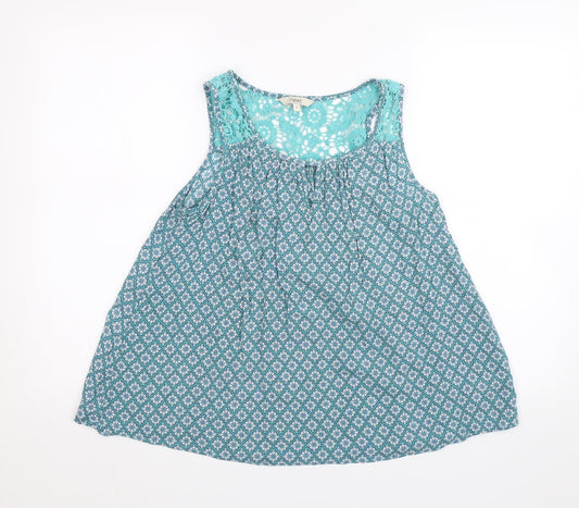 Womens UK Size 6 NEXT Blue Basic Blouse