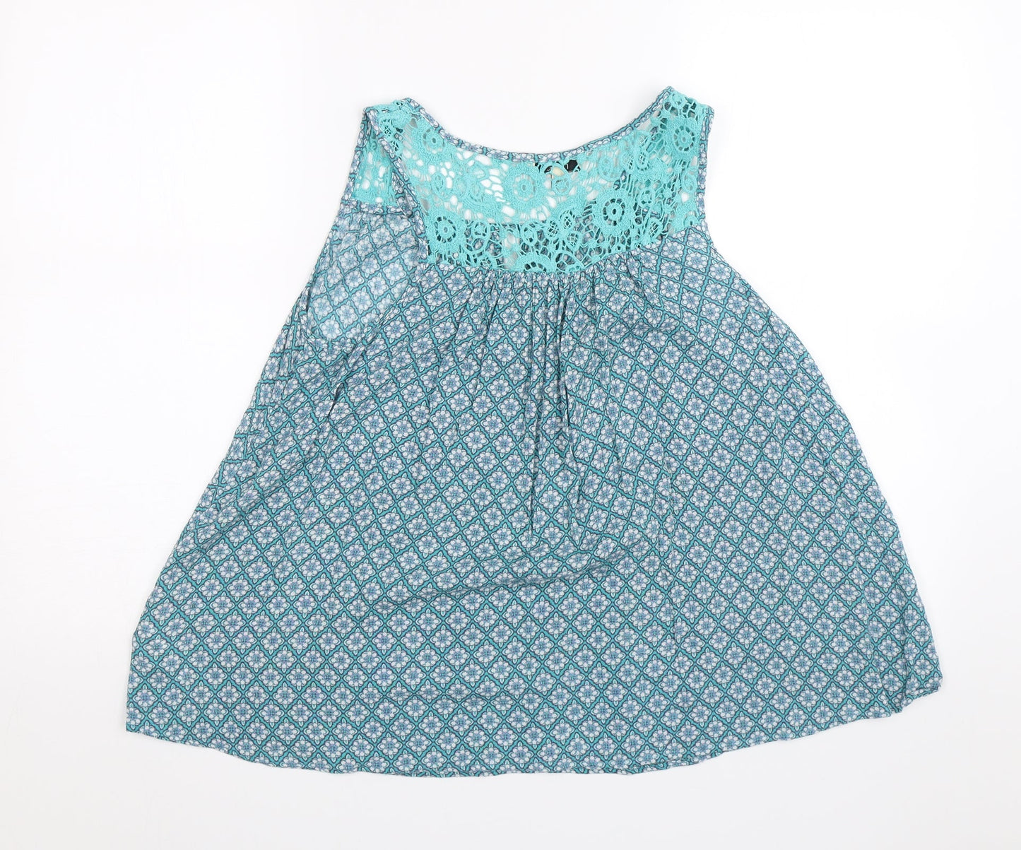 Womens UK Size 6 NEXT Blue Basic Blouse