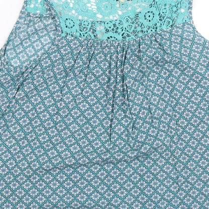 Womens UK Size 6 NEXT Blue Basic Blouse