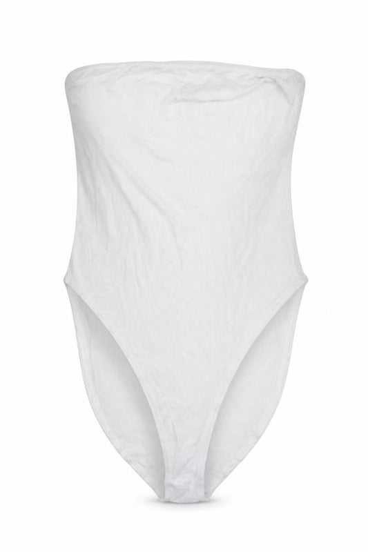 Boohoo Womens White   Bodysuit One-Piece Size 10