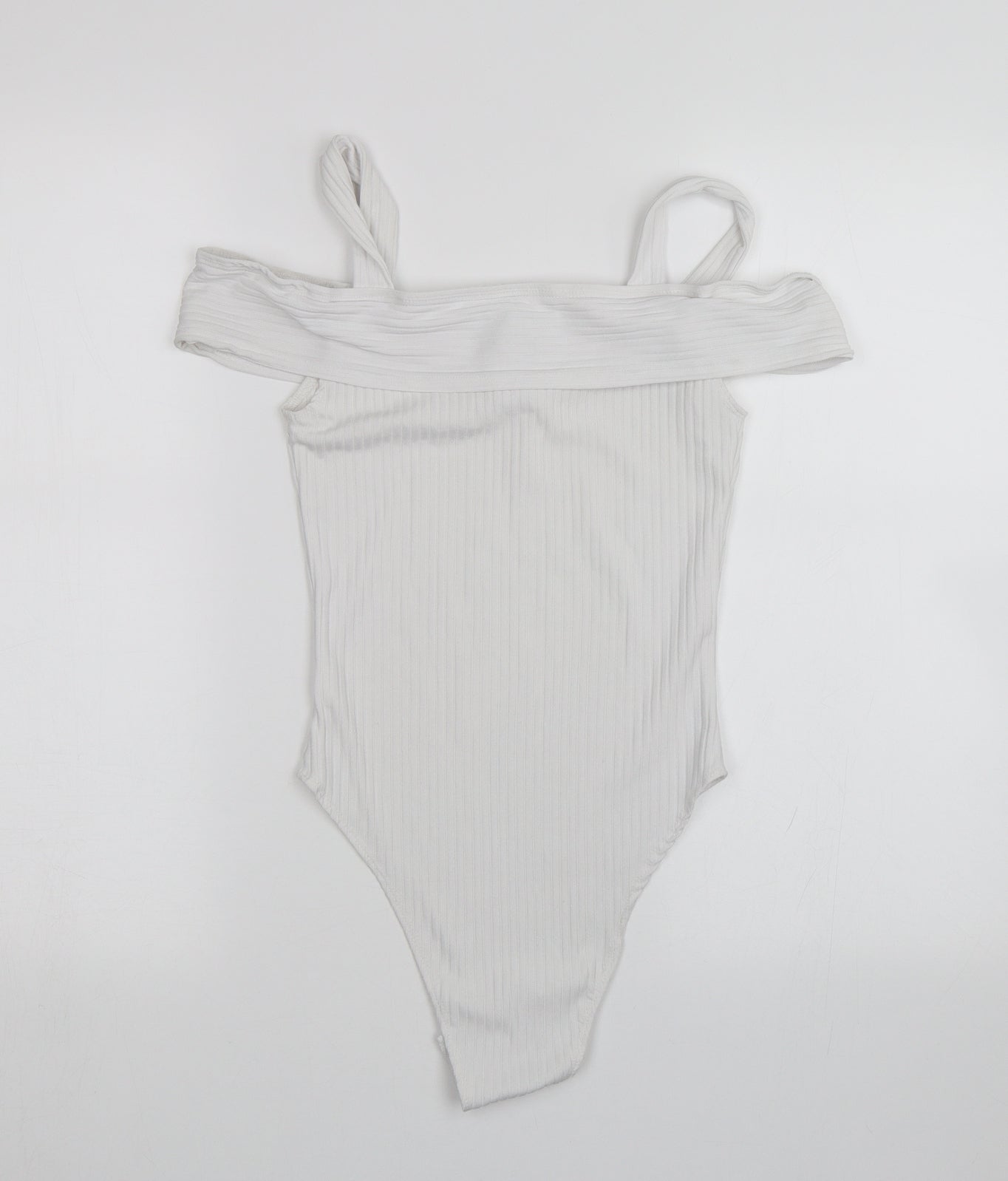 Primark Womens White   Bodysuit One-Piece Size 8