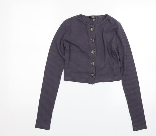 Womens UK Size 6 Missguided Purple Basic Blouse