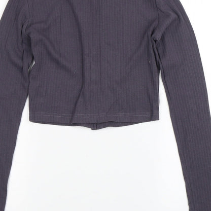 Womens UK Size 6 Missguided Purple Basic Blouse