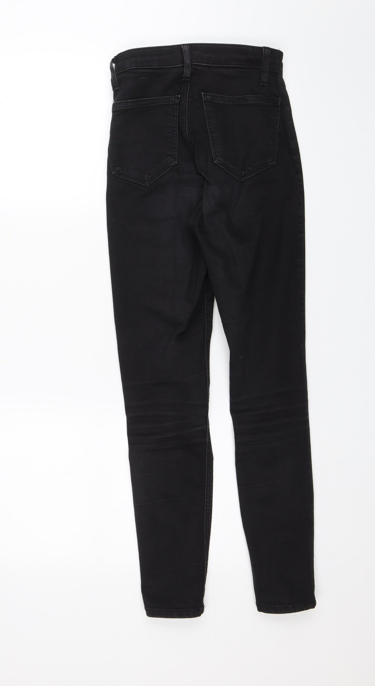 Topshop Womens Black   Skinny Jeans Size 24 in L25 in