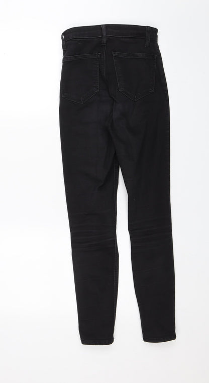 Topshop Womens Black   Skinny Jeans Size 24 in L25 in