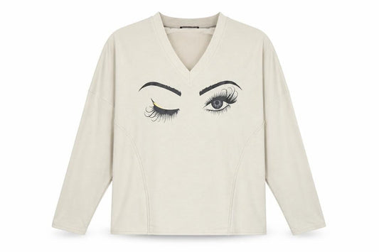 Sheilay Womens Beige   Pullover Jumper Size M