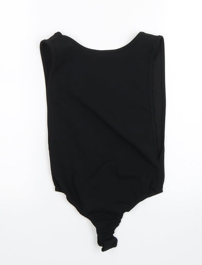 PRETTYLITTLETHING Womens Black   Bodysuit One-Piece Size 8