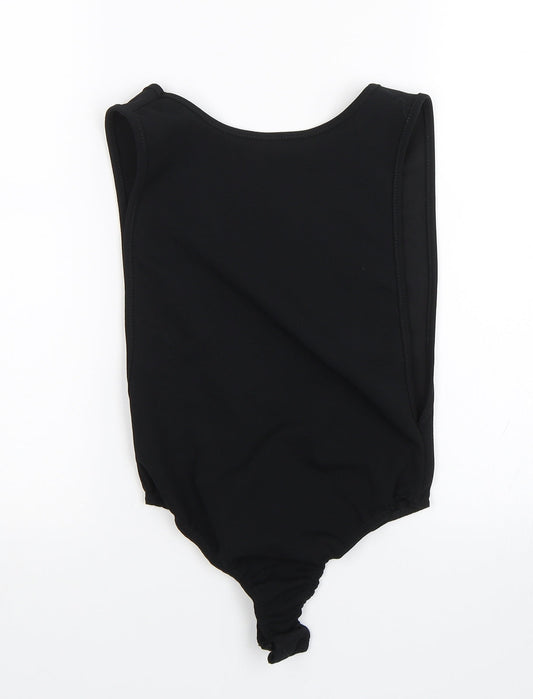 PRETTYLITTLETHING Womens Black   Bodysuit One-Piece Size 8