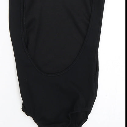 PRETTYLITTLETHING Womens Black   Bodysuit One-Piece Size 8
