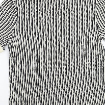 Euro Rose Womens White Geometric  Pullover Jumper Size L