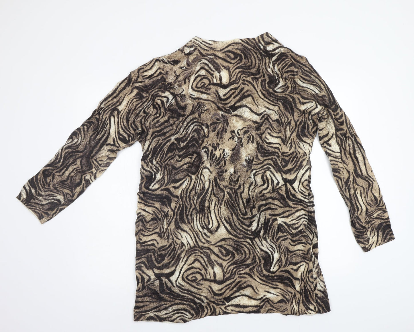 Gerry Weber Womens Brown Animal Print  Cardigan Jumper Size L